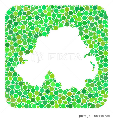 Map of Northern Ireland - Dotted Mosaic with Subtracted Space 66446786