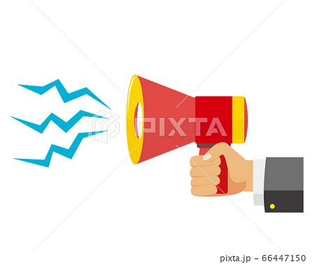 セールメガホンのベクターイラスト 販売促進とお買い得を知らせるアイコン のイラスト素材