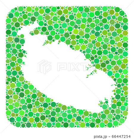 Map of Malta Island - Dotted Collage with Stencil Map of Malta Island - Dotted Collage with Stencil 66447254