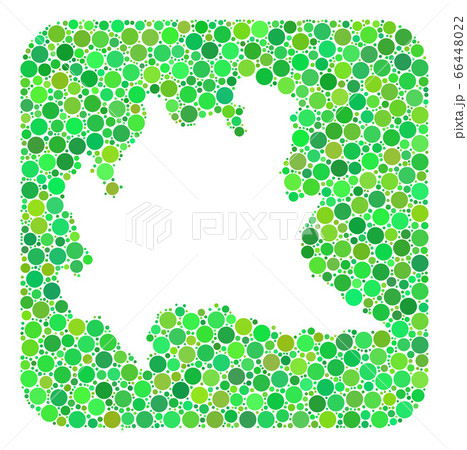 Map of Lombardy Region - Dotted Mosaic with Hole Map of Lombardy Region - Dotted Mosaic with Hole 66448022