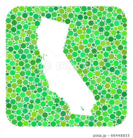 Map of California - Dotted Collage with Hole Map of California - Dotted Collage with Hole 66448833
