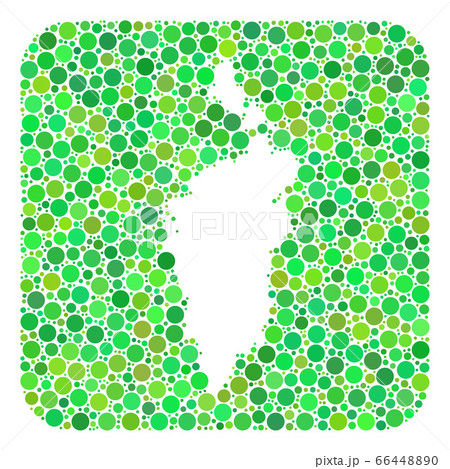 Map of Krasnoyarskiy Kray - Dotted Collage with Subtracted Space Map of Krasnoyarskiy Kray - Dotted Collage with Subtracted Space 66448890