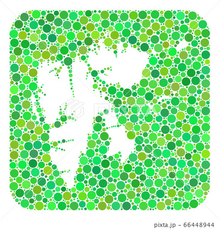 Map of Svalbard Islands - Dotted Mosaic with Stencil Map of Svalbard Islands - Dotted Mosaic with Stencil 66448944