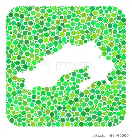 Map of Arunachal Pradesh State - Dotted Mosaic with Stencil 66449000