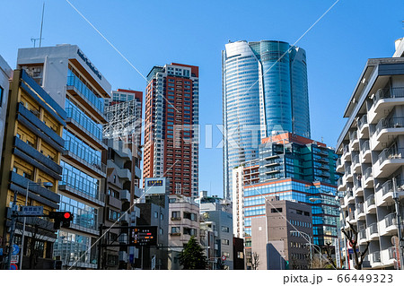 東京都 麻布十番、六本木界隈の街並み 東京都 麻布十番、六本木界隈の街並み 66449323
