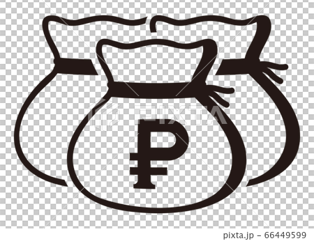 Money drawstring bag ( russian ruble ) 66449599