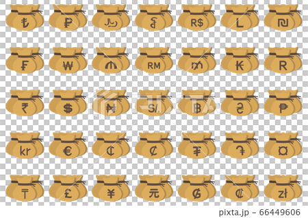 World currency symbol drawstring bags set World currency symbol drawstring bags set 66449606