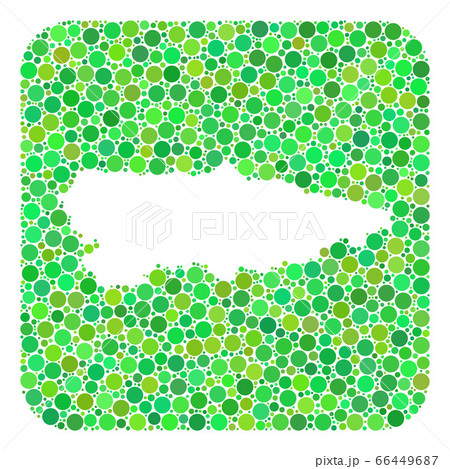 Map of Asturias Province - Dotted Mosaic with Hole Map of Asturias Province - Dotted Mosaic with Hole 66449687