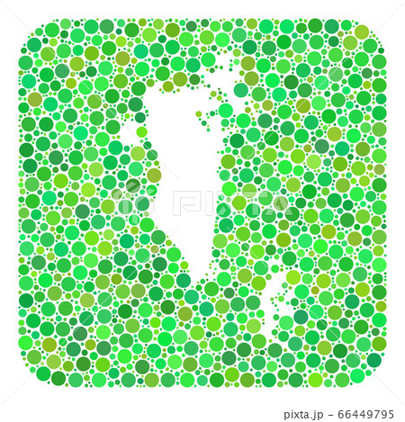 Map of Bahrain - Dotted Mosaic with Hole Map of Bahrain - Dotted Mosaic with Hole 66449795