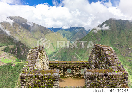 Machu Picchu, a Peruvian Historical Sanctuary. One Machu Picchu, a Peruvian Historical Sanctuary. One 66450243