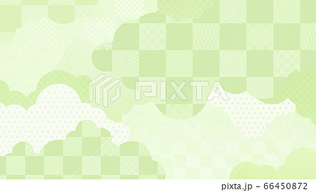 緑色の和柄 緑色の和柄 66450872