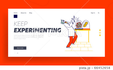 Crazy Doctor Landing Page Template. Mad Scientist Growing Deadly Virus, in Secret Laboratory Crazy Doctor Landing Page Template. Mad Scientist Growing Deadly Virus, in Secret Laboratory 66452658