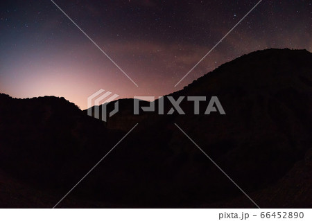 Night star sky background with mountains and trees Night star sky background with mountains and trees 66452890