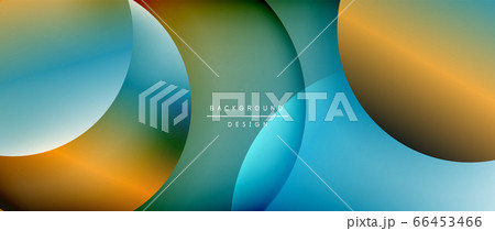 Circle modern geometric abstract background with liquid gradients 66453466