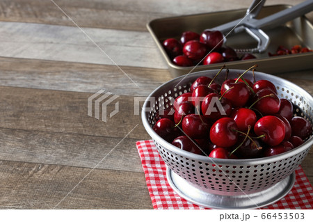 アメリカンチェリーのタネ抜き アメリカンチェリーのタネ抜き 66453503