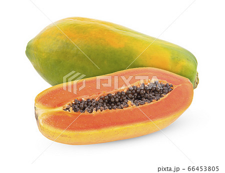 papaya isolated on white background 66453805