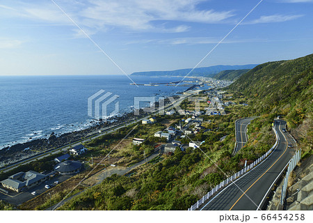 室戸スカイラインから室戸市内と行当岬遠望 室戸スカイラインから室戸市内と行当岬遠望 66454258
