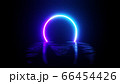 Neon Circle in the Dark - Abstract 3D rendering 66454426