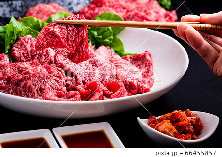 国産和牛で焼肉を楽しむ：グルメイメージ 66455857