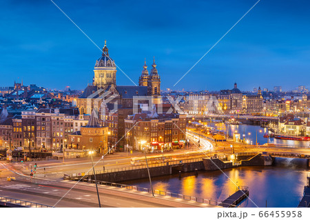 Amsterdam, Netherlands Old Centre District Amsterdam, Netherlands Old Centre District 66455958