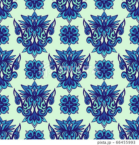 Abstract porcelain blue and white ethnic 66455993