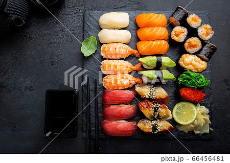 Set of sushi and maki Set of sushi and maki 66456481