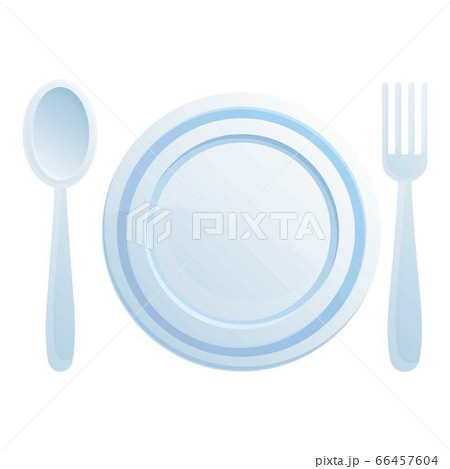 Hotel dishes icon, cartoon style Hotel dishes icon, cartoon style 66457604