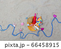 夏 海 砂浜 66458915