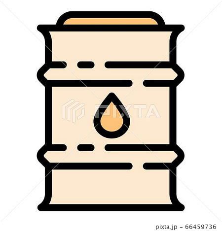 Oil barrel icon, outline style 66459736