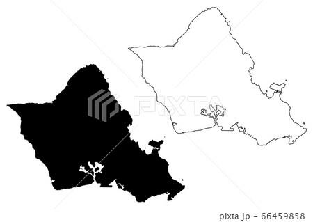 City And County Of Honolulu Hawaii U S County のイラスト素材