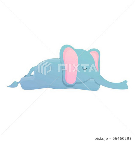 Sleeping elephant icon, cartoon style 66460293