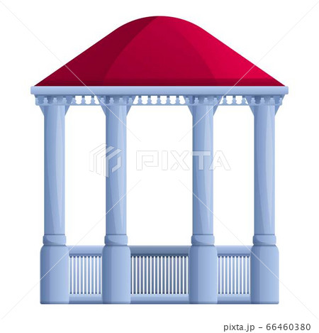 Park stone gazebo icon, cartoon style Park stone gazebo icon, cartoon style 66460380