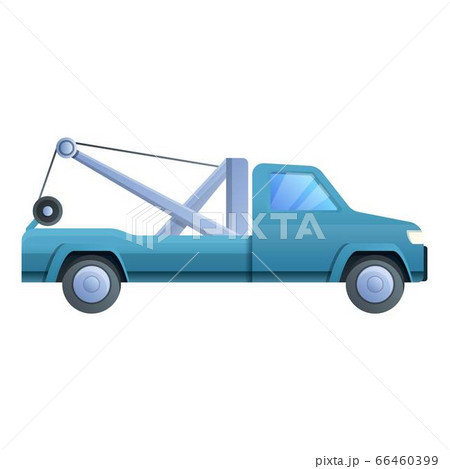 Tow truck help icon, cartoon style Tow truck help icon, cartoon style 66460399