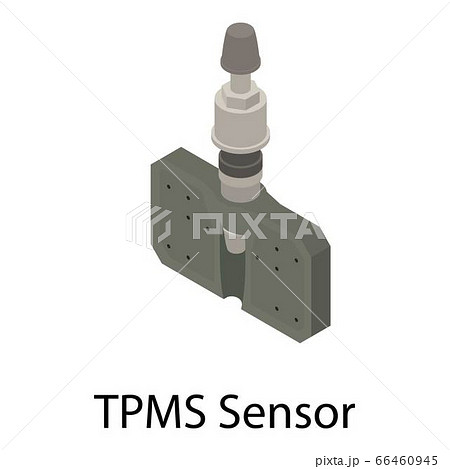 TPMS sensor icon, isometric style 66460945