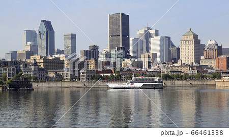 Montreal skyline and Saint Lawrence River 66461338