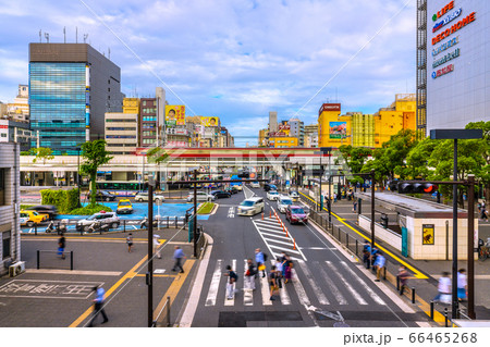 日本の川崎都市景観 川崎駅前などを望む 66465268