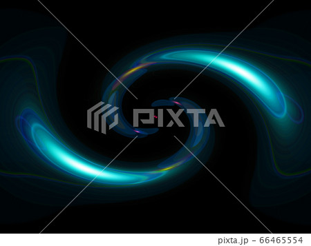 水色の渦巻きのイラストのイラスト素材