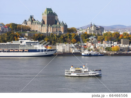Quebec City skyline and St Lawrence River, Canada Quebec City skyline and St Lawrence River, Canada 66466506