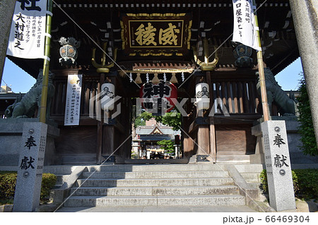 櫛田神社　桜門前 66469304