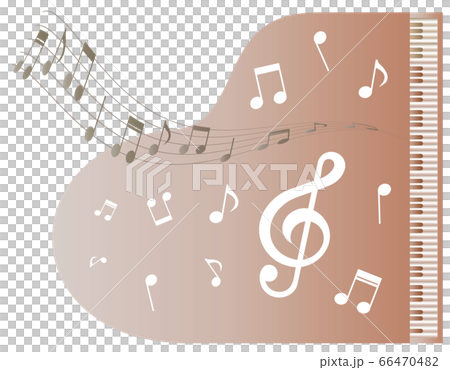 ピアノ01_08(音楽・グランドピアノ・淡い色のグラデーションと五線譜メロディ) ピアノ01_08(音楽・グランドピアノ・淡い色のグラデーションと五線譜メロディ) 66470482