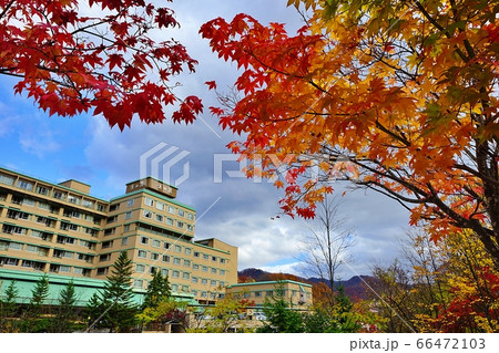定山渓温泉の紅葉 66472103