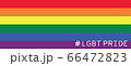 Social Media LGBT Pride Month Hashtag on LGBT Flag 66472823