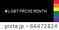 Social Media LGBT Pride Month Hashtag on Black 66472824