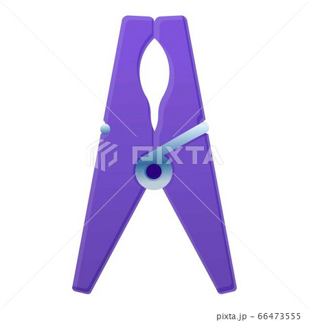 Laundry clothes pin icon, cartoon style Laundry clothes pin icon, cartoon style 66473555