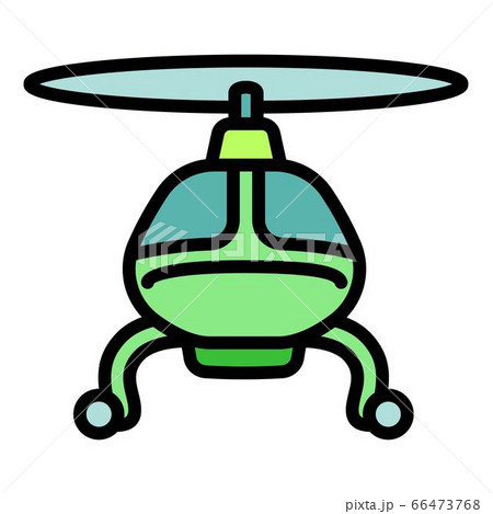 Flying helicopter icon, outline style Flying helicopter icon, outline style 66473768