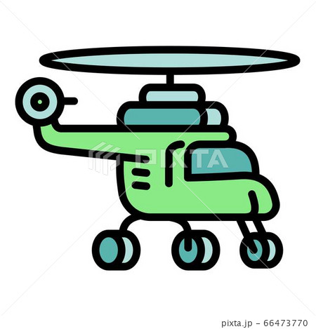Flight helicopter icon, outline style Flight helicopter icon, outline style 66473770