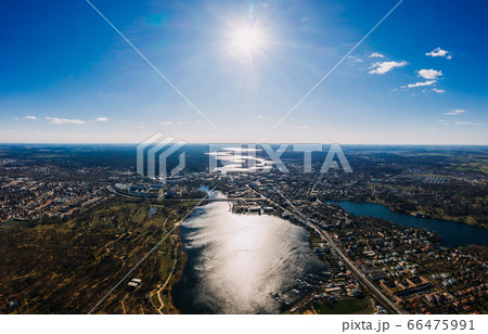 Potsdam, Brandenburg, Germany, 04.04.2020 aerial cityscape drone photo Potsdam, Brandenburg, Germany, 04.04.2020 aerial cityscape drone photo 66475991