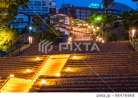 《群馬県》伊香保温泉・夜の石段街 《群馬県》伊香保温泉・夜の石段街 66476968