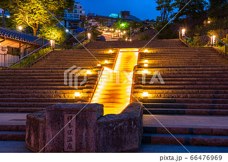 《群馬県》伊香保温泉・夜の石段街 《群馬県》伊香保温泉・夜の石段街 66476969