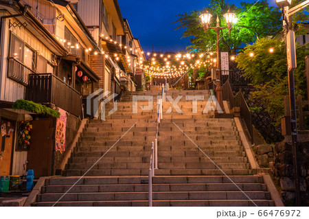 《群馬県》伊香保温泉・夜の石段街 66476972